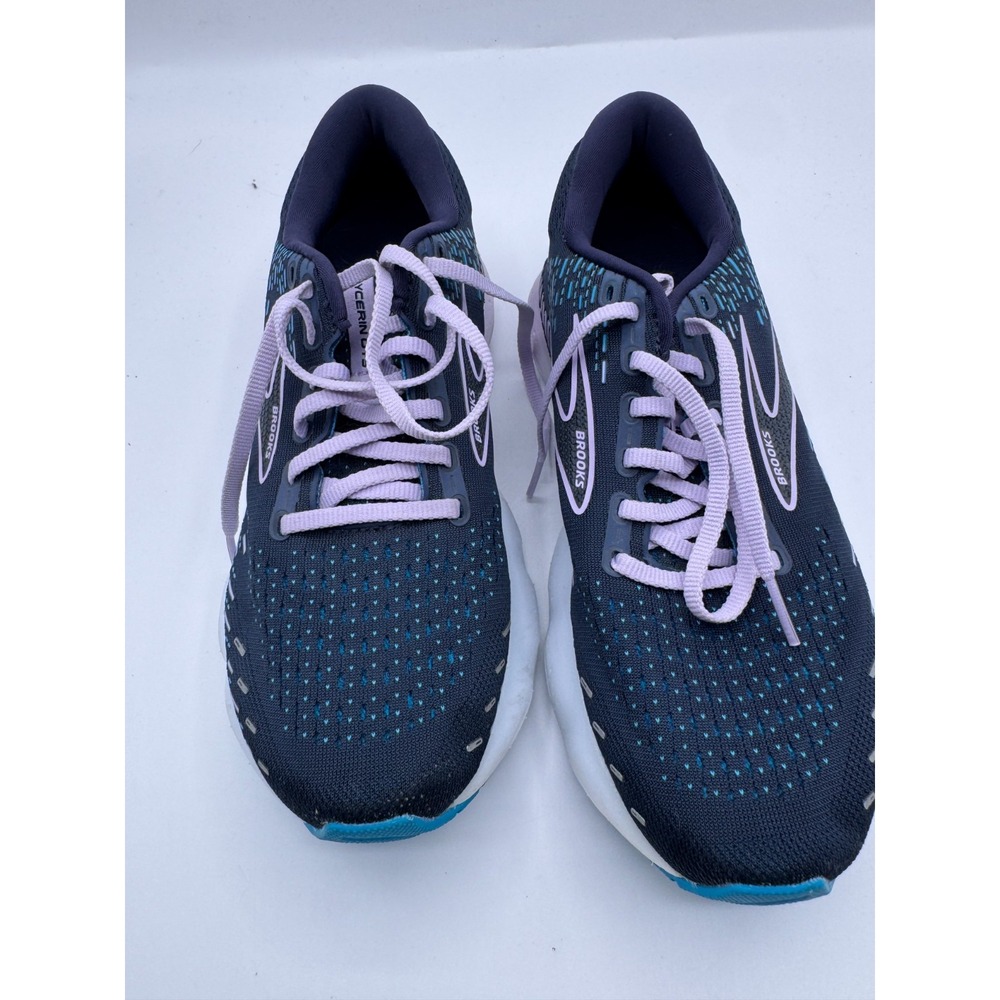 Brooks Glycerin Gts 20 1203701B499 Womens US 8.5B Running Shoes‎ Blue Sneakers